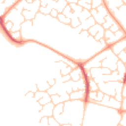 Daytime road noise heatmap for CO4 9TR