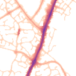Daytime road noise heatmap for CO4 9TX