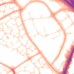 Daytime road noise heatmap for CO4 9XP