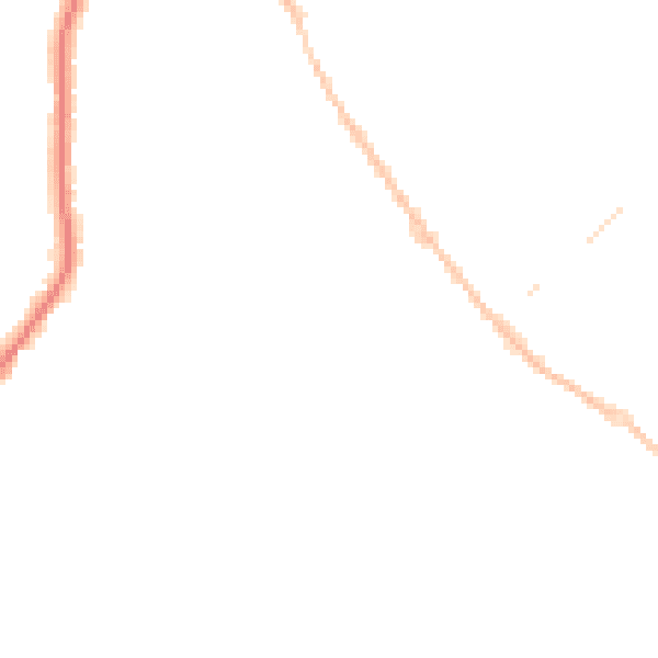 Night-time road noise heatmap for CO5 0AJ