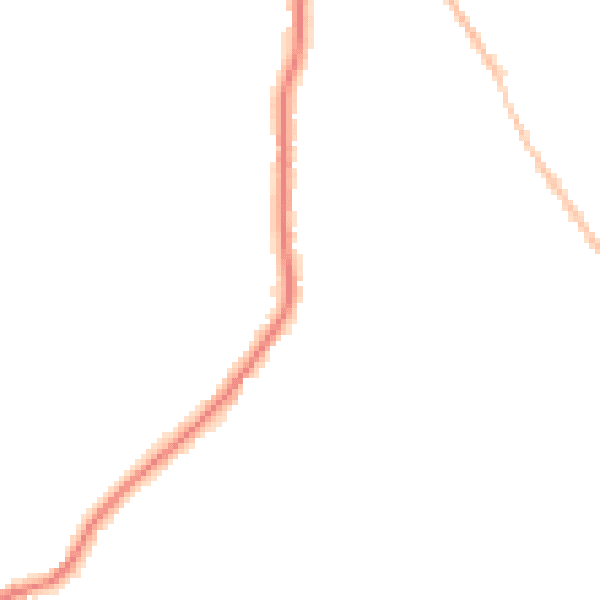 Night-time road noise heatmap for CO5 0AR