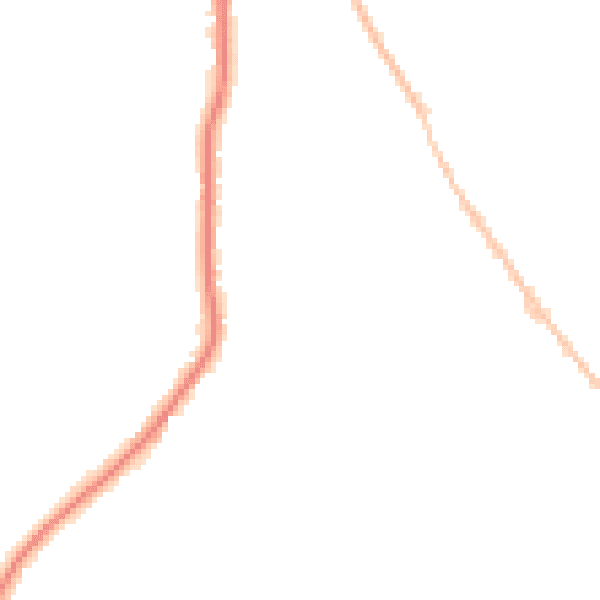 Night-time road noise heatmap for CO5 0AX