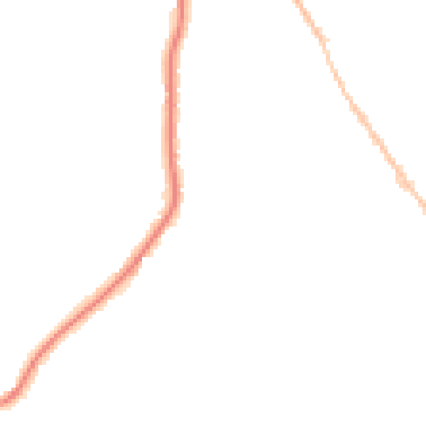 Night-time road noise heatmap for CO5 0AY