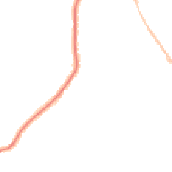 Night-time road noise heatmap for CO5 0BD