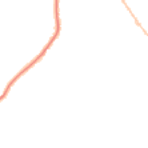 Night-time road noise heatmap for CO5 0BE