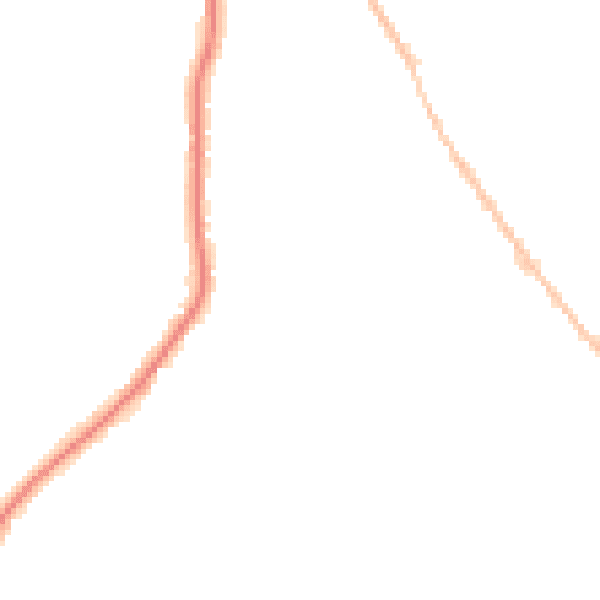 Night-time road noise heatmap for CO5 0BG