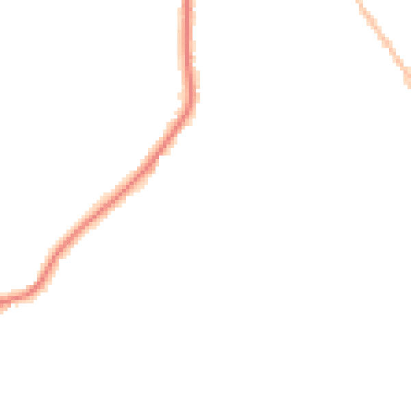Night-time road noise heatmap for CO5 0BH