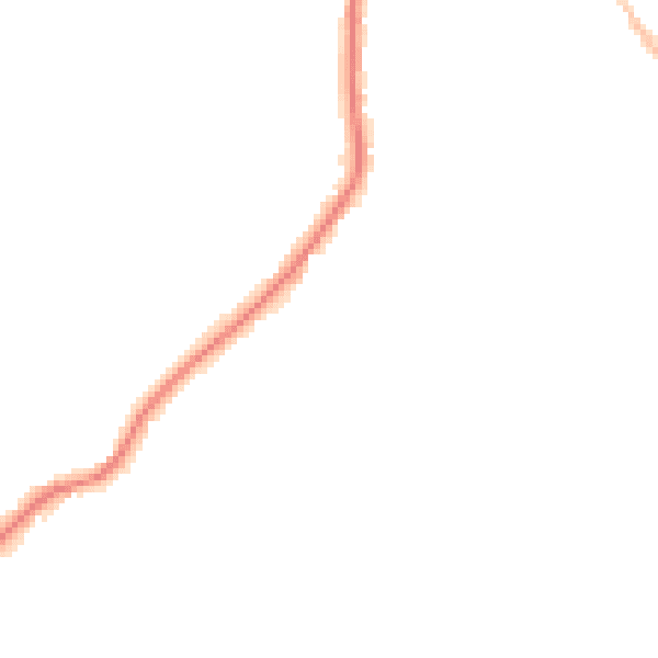 Night-time road noise heatmap for CO5 0BJ