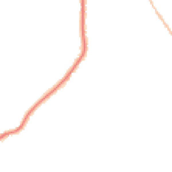 Night-time road noise heatmap for CO5 0BL