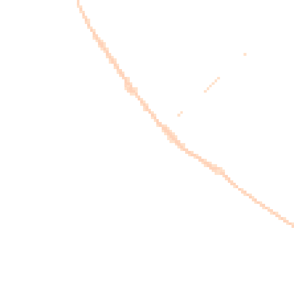 Night-time road noise heatmap for CO5 0BP