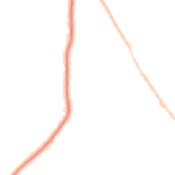 Night-time road noise heatmap for CO5 0BS