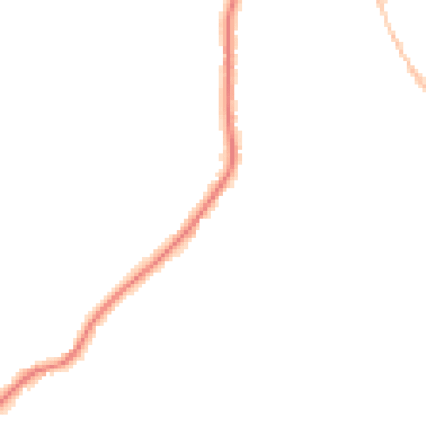 Night-time road noise heatmap for CO5 0BT