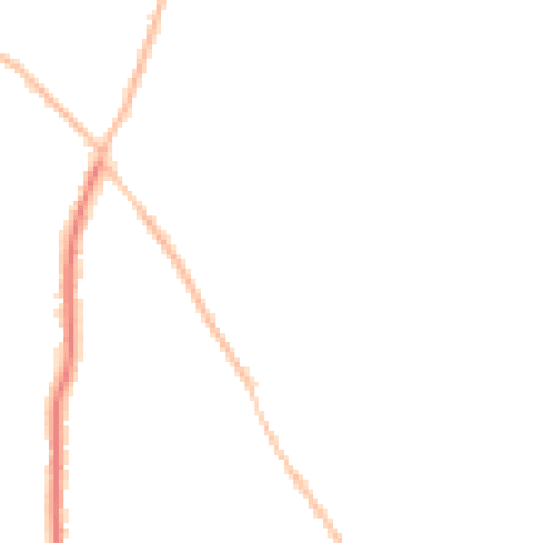 Night-time road noise heatmap for CO5 0DB