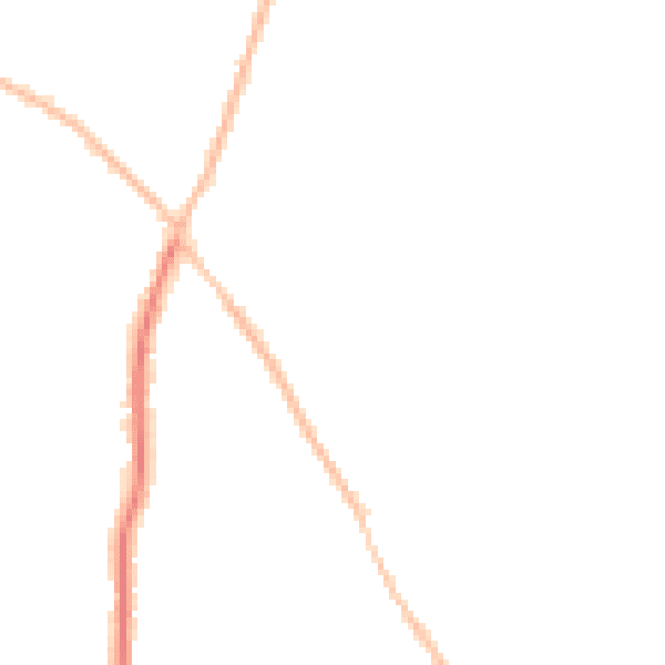 Night-time road noise heatmap for CO5 0DE