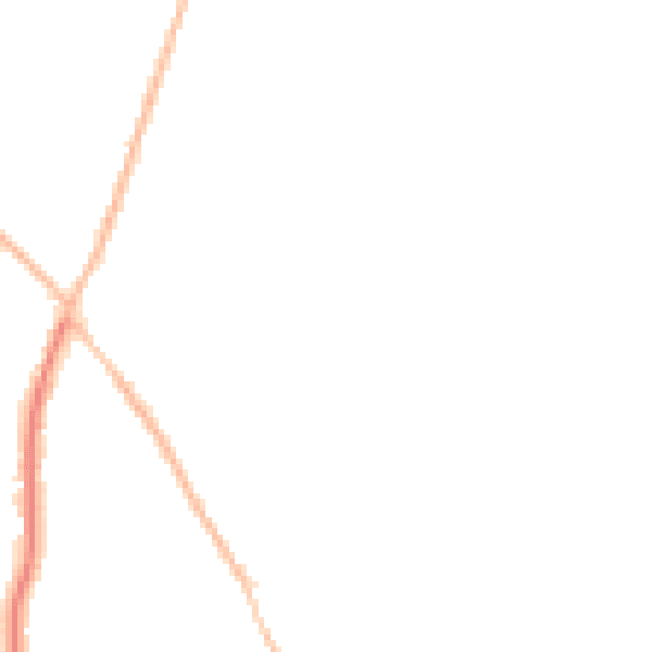 Night-time road noise heatmap for CO5 0DJ