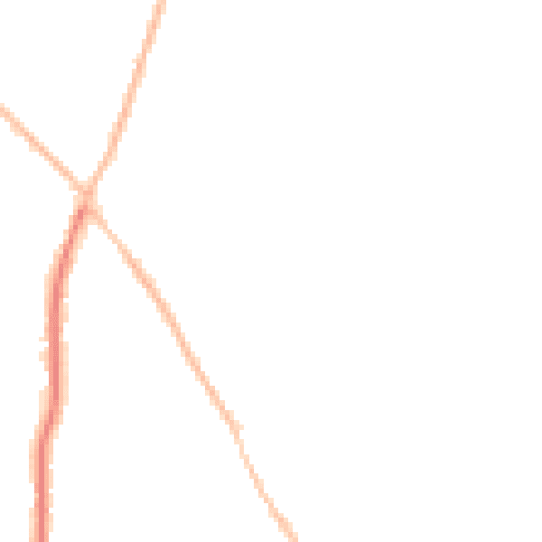 Night-time road noise heatmap for CO5 0DN