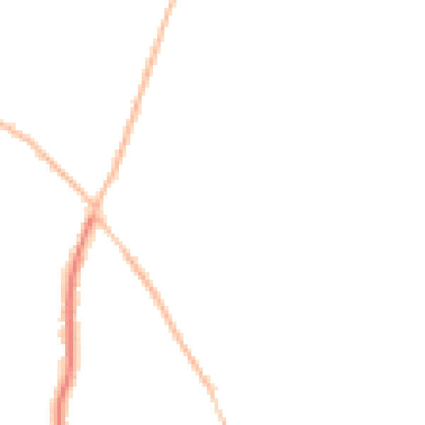 Night-time road noise heatmap for CO5 0DQ