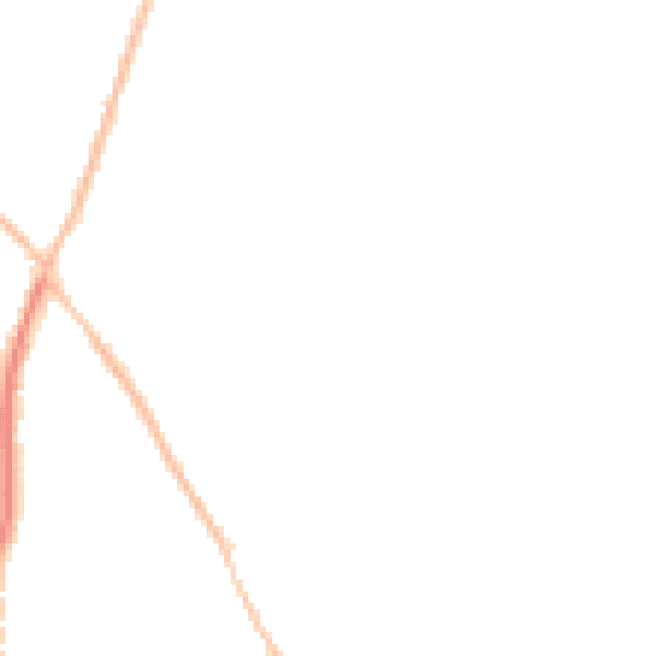 Night-time road noise heatmap for CO5 0DR