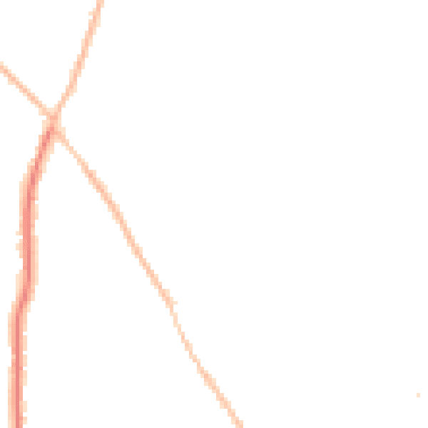 Night-time road noise heatmap for CO5 0DW