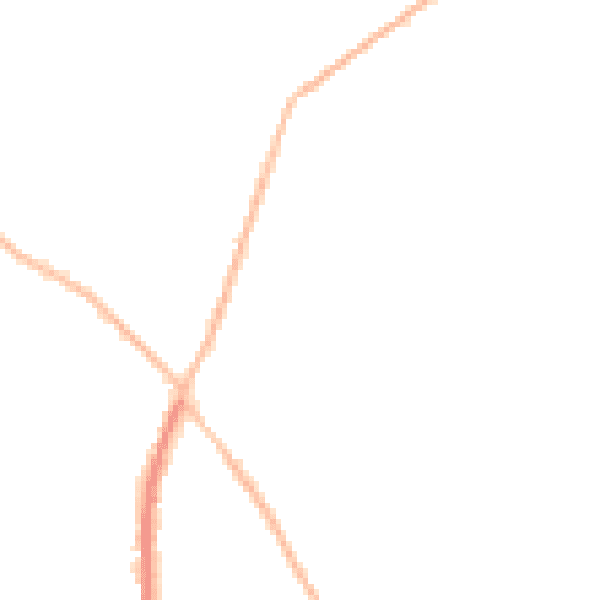 Night-time road noise heatmap for CO5 0EE