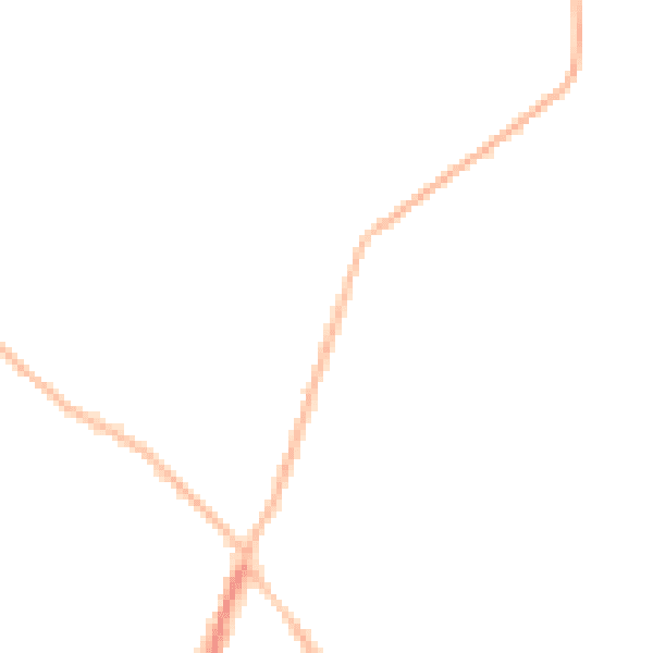 Night-time road noise heatmap for CO5 0EP