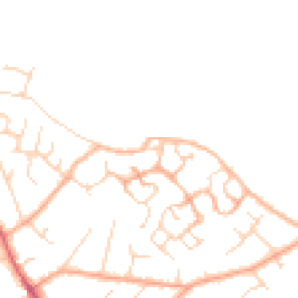 Daytime road noise heatmap for CO5 0FF