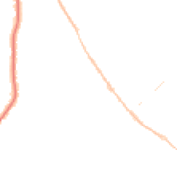 Night-time road noise heatmap for CO5 0HD