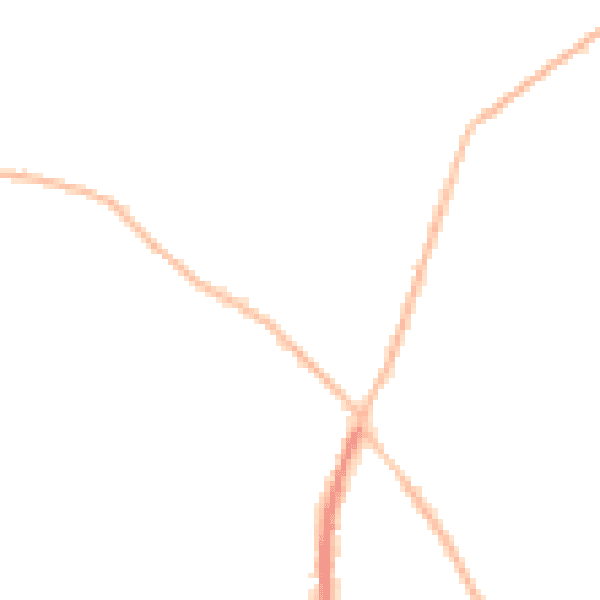Night-time road noise heatmap for CO5 0NW