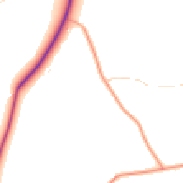 Daytime road noise heatmap for CO5 7AE