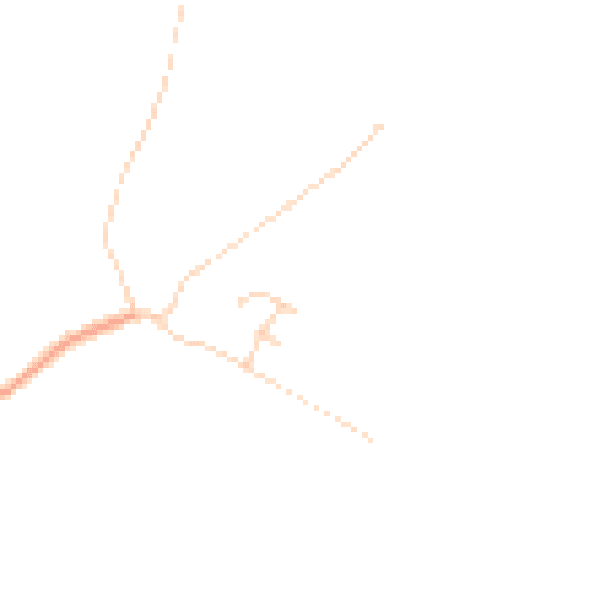 Daytime road noise heatmap for CO5 7BT