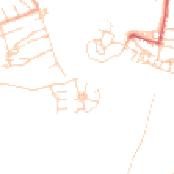 Daytime road noise heatmap for CO5 7BU