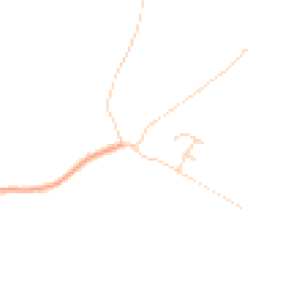 Daytime road noise heatmap for CO5 7DF