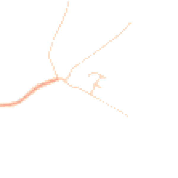 Daytime road noise heatmap for CO5 7DG