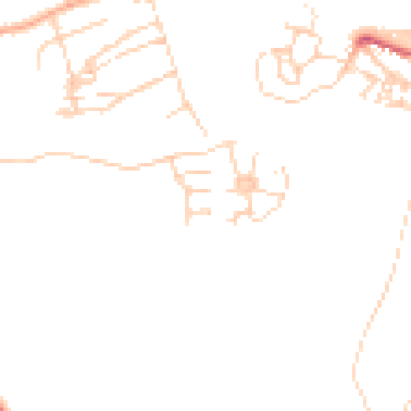 Daytime road noise heatmap for CO5 7DQ