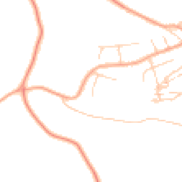 Daytime road noise heatmap for CO5 7JA