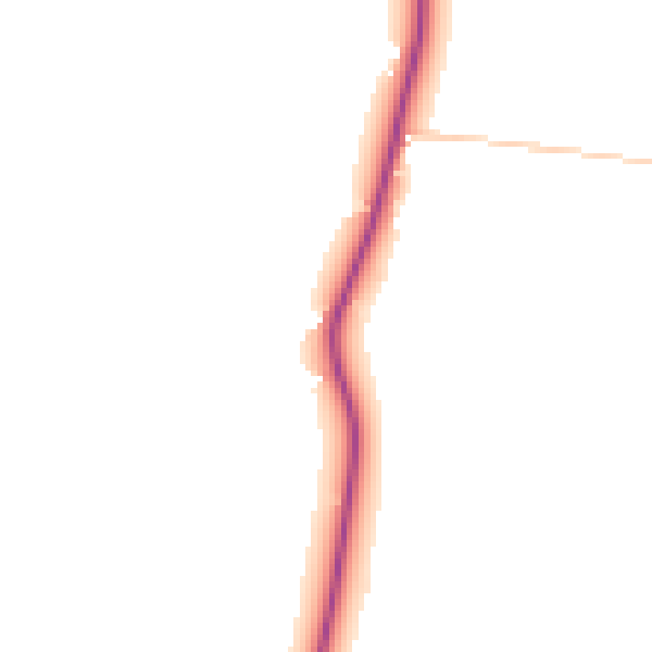 Daytime road noise heatmap for CO5 7LN