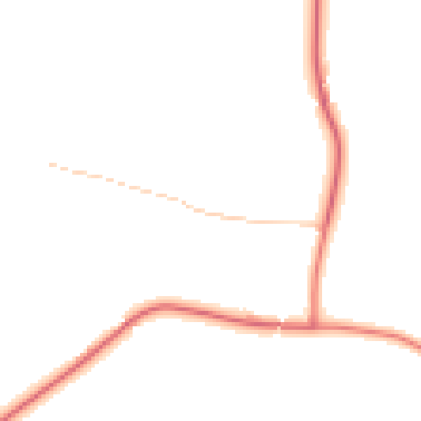 Daytime road noise heatmap for CO5 7RT
