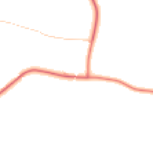 Daytime road noise heatmap for CO5 7RU
