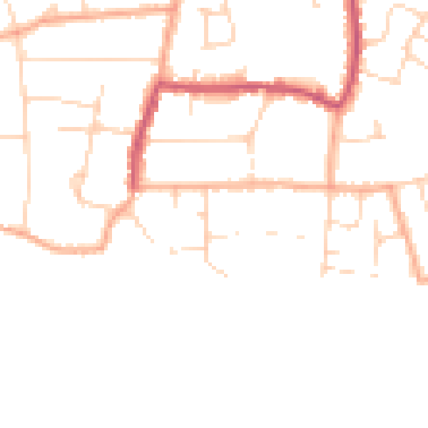 Daytime road noise heatmap for CO5 8AA