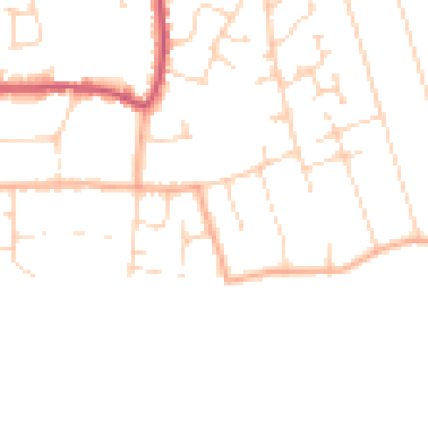 Daytime road noise heatmap for CO5 8AP