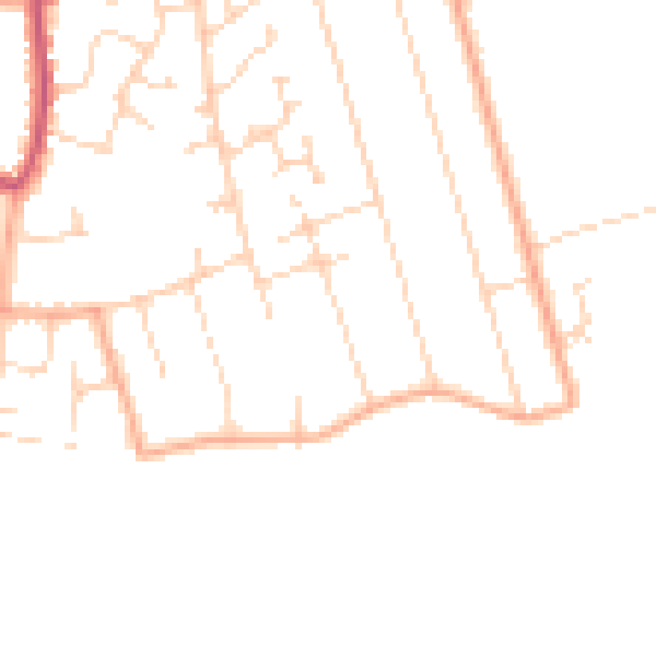 Daytime road noise heatmap for CO5 8BG