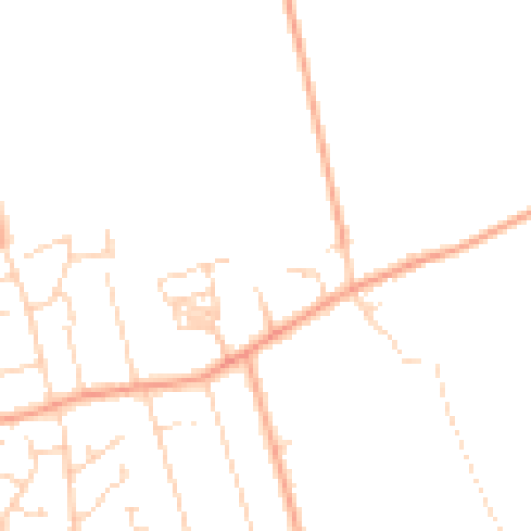 Daytime road noise heatmap for CO5 8GN