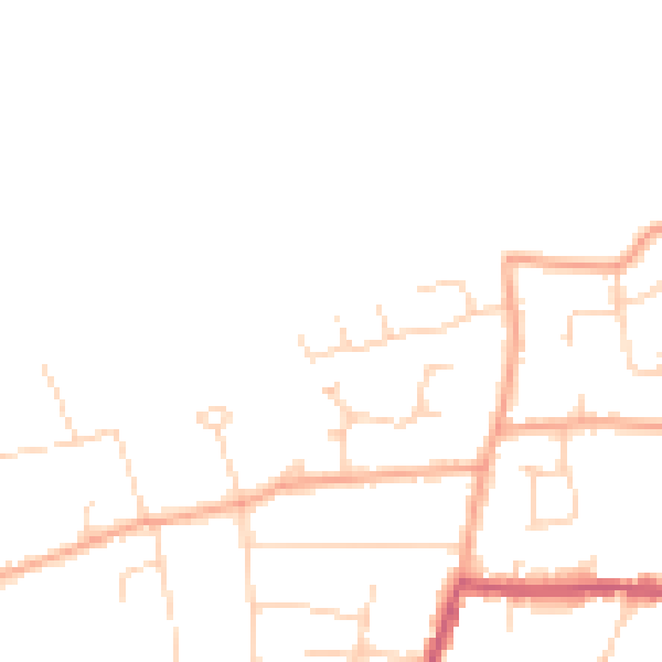 Daytime road noise heatmap for CO5 8LF