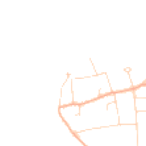 Daytime road noise heatmap for CO5 8NY