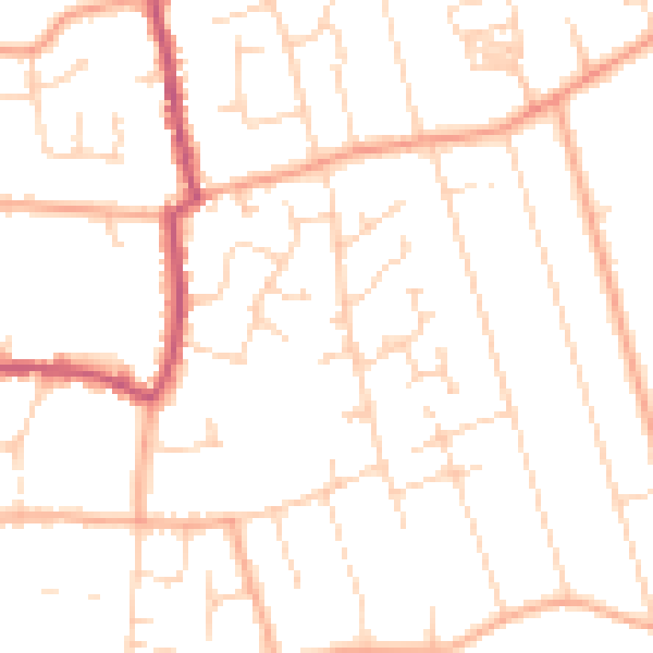 Daytime road noise heatmap for CO5 8PP