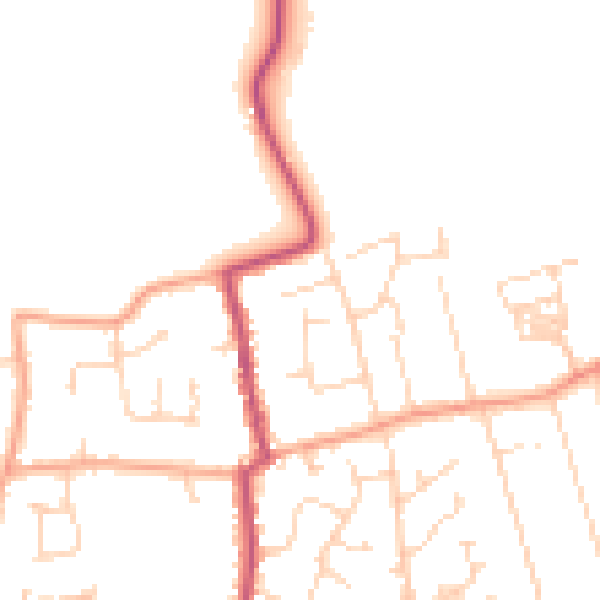 Daytime road noise heatmap for CO5 8RX