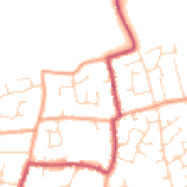 Daytime road noise heatmap for CO5 8RY