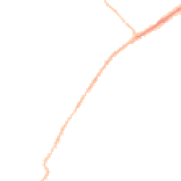 Night-time road noise heatmap for CO5 9AA