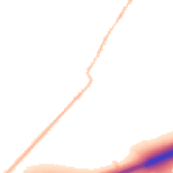 Night-time road noise heatmap for CO5 9AP