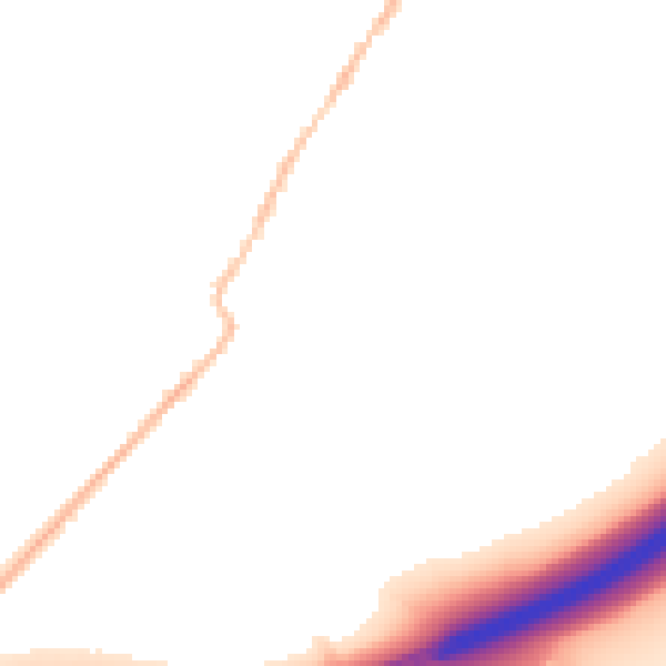 Night-time road noise heatmap for CO5 9BB